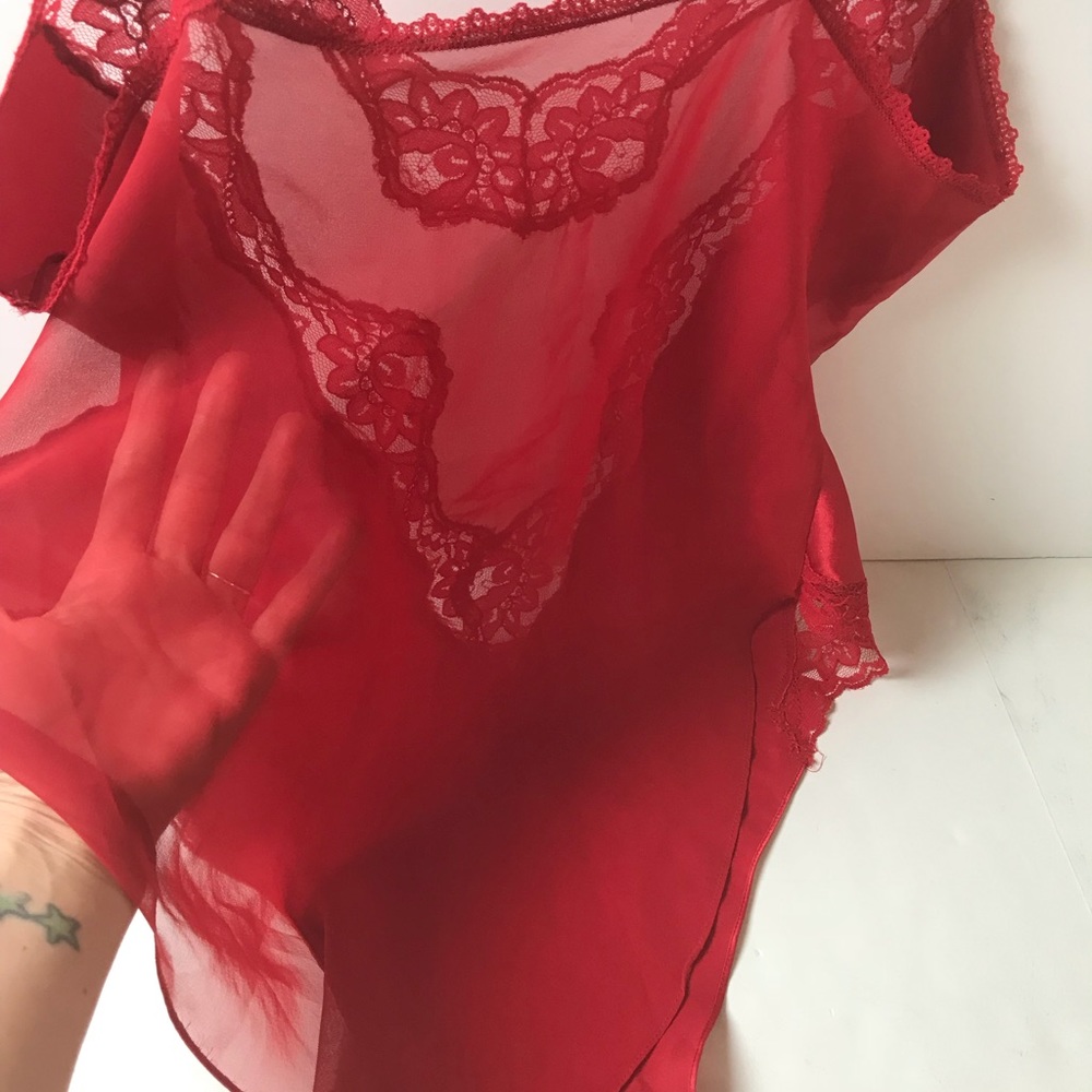 Vintage 80’s Victoria secret teddy one piece.
